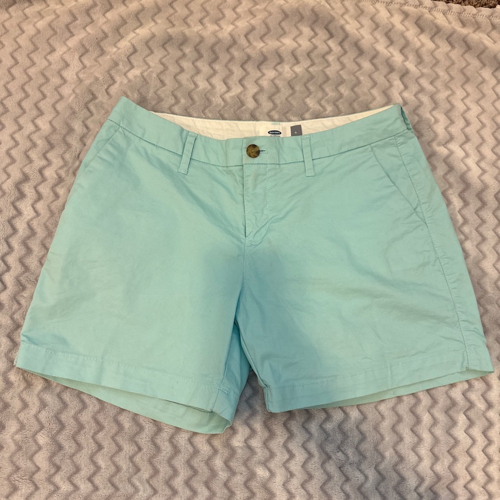 Size 4 Old Navy Blue Bermuda Shorts Casual Cotton Blend